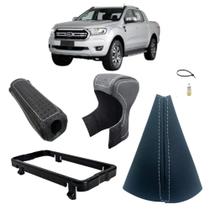 Kit Capa Manopla E Coifa Forro Com Aro Câmbio Automático E Capa Freio Ranger Storm Xl 2020 Á 2023 Kit Capa Manopla E Coifa Forro Com Aro Câmbio Automático E Capa Freio Ranger Storm Xl 2020 Á 2023
