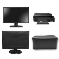 Kit Capa Monitor 20 e Capa Impressora EpsonL1800 Impermeável - FULLCAPAS