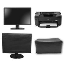 Kit Capa Monitor 20 e Capa Impressora hp P1102 Impermeável