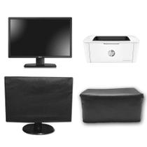 Kit Capa Monitor 20 e Capa Impressora HPMP15W Impermeável