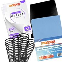 Kit Capa Offset A4 + Capa Couro e Cristal Eco Line + Espiral Kit Capa Offset A4 + Capa Couro e Cristal Eco Line + Espiral