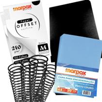 Kit Capa Offset A4 + Capa Couro e Cristal Line + Espiral Kit Capa Offset A4 + Capa Couro e Cristal Line + Espiral