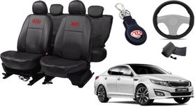Kit Capa Optima 2012 a 2016 + Chaveiro + Capa de Volante com Design Elegante