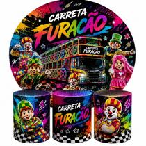 Kit Capa Painel Redondo Capa Trio Cilindros Tema Carreta Furacão Lançamento 2026 Kit Capa Painel Redondo Capa Trio Cilindros Tema Carreta Furacão Lançamento 2026