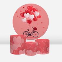 Kit Capa Painel Sublimado + 3 Capas De Cilindro - Dia dos Namorados Kit Capa Painel Sublimado + 3 Capas De Cilindro - Dia dos Namorados