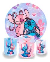 Kit Capa Painel + Trio Cilindro - Stitch E Angel Lançamento Kit Capa Painel + Trio Cilindro - Stitch E Angel Lançamento