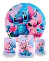 Kit Capa Painel + Trio Cilindro - Stitch E Angel Lançamento Kit Capa Painel + Trio Cilindro - Stitch E Angel Lançamento
