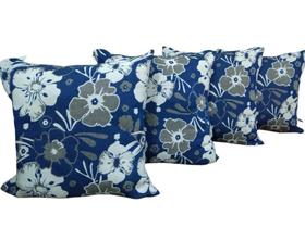 Kit Capa Para Almofada Floral Jacquard ul 4 Peças