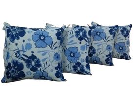 Kit Capa Para Almofada Floral Jacquard ul 4 Peças