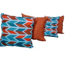 Kit Capa Para Almofada Gorgurinho Laranja 4 Peças