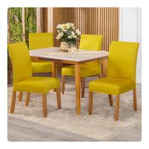 Kit Capa Para Cadeira 04 Unidades Tecido Malha Gel