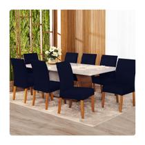 Kit Capa Para Cadeira 8 Unidades Tecido Malha - Shop CasaNobre