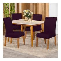 Kit Capa Para Cadeiras 04 Unidades Malha