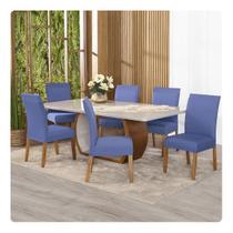 Kit Capa Para Cadeiras 6 Unidades Malha Gel