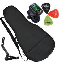 Kit Capa Para Cavaco Completo C/ Suporte Afinador Palhetas