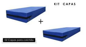 Kit Capa para Colchão Casal + Capa para Colchão Solteiro Impermeável - 100% Poliéster Kit Capa para Colchão Casal + Capa para Colchão Solteiro Impermeável - 100% Poliéster