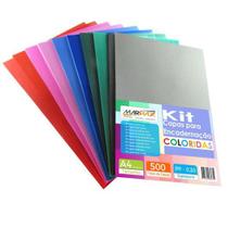 Kit Capa para Encadernação PP 0,30 Várias cores 500un