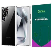 Kit Capa Para Galaxy S24 Ultra Anti Impacto + Película Hprime Curves Pro