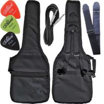 Kit Capa Para Guitarra Acolchoada C/ Acessórios Envio 24h - Carbon