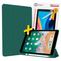 Kit Capa Para iPad 6 iPad 5 9.7" Smart Case Suporte Pencil + Pelicula de Vidro