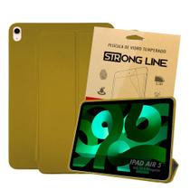 Kit Capa Para Ipad Air 5 5ª Geração 2022 10.9 Polegadas Smart Magnética Leve Slim + Pelicula