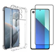 Kit Capa Para Redmi Note 13 5g Case Anti Shock + Película 3d