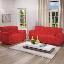 Kit Capa Para Sofa 2 e 3 Lugares 21 Elasticos Varias Cores