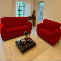 Kit Capa Para Sofa 2 e 3 Lugares Malha Gel