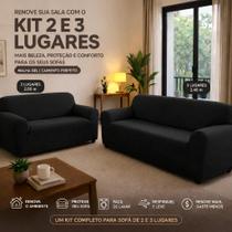 Kit Capa Para Sofa 2 e 3 Lugares Malha Gel