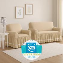 Kit Capa Para Sofá Dalia 3 e 2 lugares