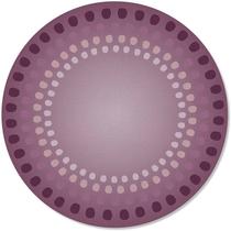 Kit Capa para Sousplat com Elástico Lilás Mesa Posta 2 peças