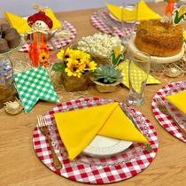 Kit Capa Para Supla com Guardanapo Tema Festa Junina Decoração Mesa Posta Kit Capa Para Supla com Guardanapo Tema Festa Junina Decoração Mesa Posta