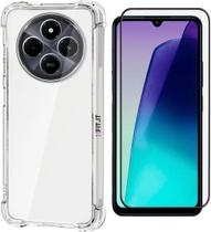 Kit Capa para Xiaomi Redmi 14c e Película 3D 9D Vidro Temperado Xiaomi Redmi 14c