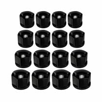 Kit capa parafuso roda cromado universal 17mm e 19mm jogo 16 peças