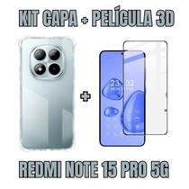 Kit Capa + Película 3D compatível com Redmi Note 15 Pro 5G Kit Capa + Película 3D compatível com Redmi Note 15 Pro 5G