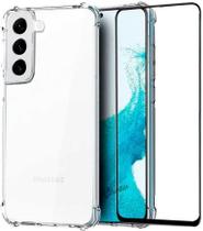 Kit Capa + Película 5D Cerâmica Compatível Samsung Galaxy S22