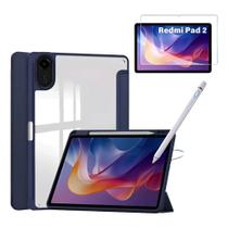 Kit Capa + Película + Caneta Stylus Para Tablet Xiaomi Redmi Pad 2 11