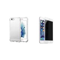 Kit Capa + Película de Privacidade Branca 3D para iPhone 7