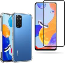 Kit Capa Pelicula de Vidro Compatível com Xiaomi Redmi Note 11 e Note 11S Kit Capa Pelicula de Vidro Compatível com Xiaomi Redmi Note 11 e Note 11S