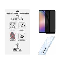 Kit Capa + Película Privacidade Fosca 9D Samsung Galaxy A54 Anti Espião