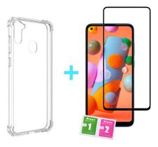 Kit Capa + Pelicula Vidro 3d 9d 9h Samsung Galaxy A11 2020