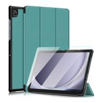 Kit Capa + Pelicula Vidro Para Tablet A9 Plus 11 X216 X210 Cor Azul-turquesa