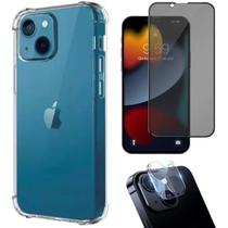 Kit Capa + Película Vidro Privacidade + Película de Câmera p/ Iphone 14 Plus Kit Capa + Película Vidro Privacidade + Película de Câmera p/ Iphone 14 Plus