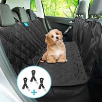 Kit Capa Pet Impermeável Protetora de Banco Traseiro + 3 Cintos de Segurança Carro Universal Kit Capa Pet Impermeável Protetora de Banco Traseiro + 3 Cintos de Segurança Carro Universal