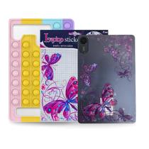 Kit Capa Pop It + Adesivo Borboleta P/ Xiaomi Redmi Pad 2 11