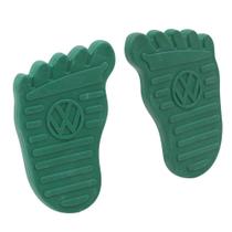 Kit, Capa Premium com logo VW modelo Foot para pedal do freio e embreagem linha VW Ar na cor verde