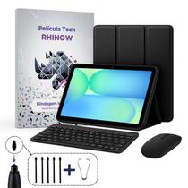 Kit Capa Preta Slim Samsung Tab S10 FE + Película de vidro + Teclado e Mouse + Kit Pontas para S Pen Kit Capa Preta Slim Samsung Tab S10 FE + Película de vidro + Teclado e Mouse + Kit Pontas para S Pen