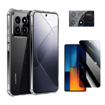 Kit Capa, Privacidade e Pelíc Câmera Compatível Com Xiaomi Poco X6 Pro Kit Capa, Privacidade e Pelíc Câmera Compatível Com Xiaomi Poco X6 Pro