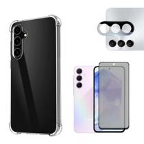Kit Capa, Privacidade e Película Câmera Para Galaxy A55
