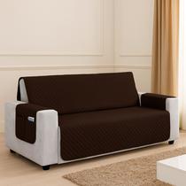Kit Capa Protetor De Sofá Retratil Reclinável 4 Lugares King com Viés Matelado Com Bolso Lateral Varias Cores